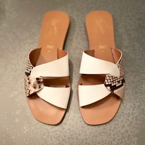 Seychelles Ray of Sunshine White Sandal Sz. 7